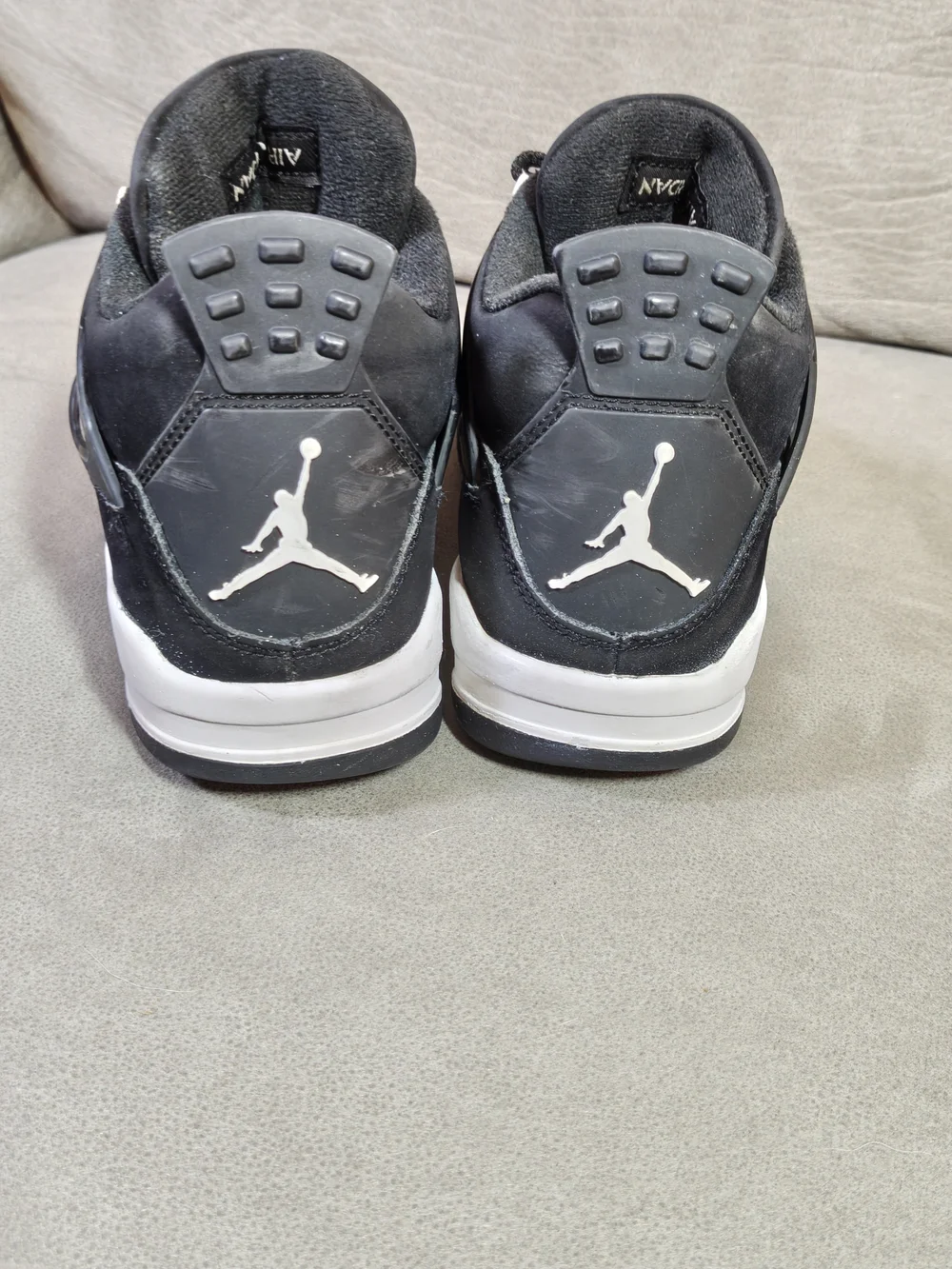 Jordan Black and White Retro High-Top Sneakers